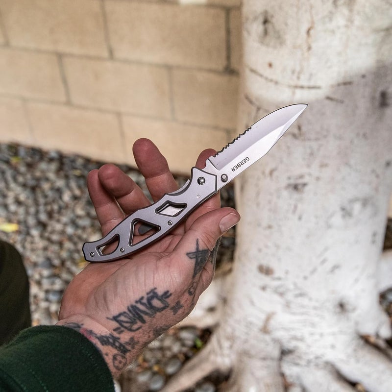 Gerber Gear Paraframe EDC Folding Pocket Knife with Safety Lock for Everyday Carry, Gifts for Men - Image 3
