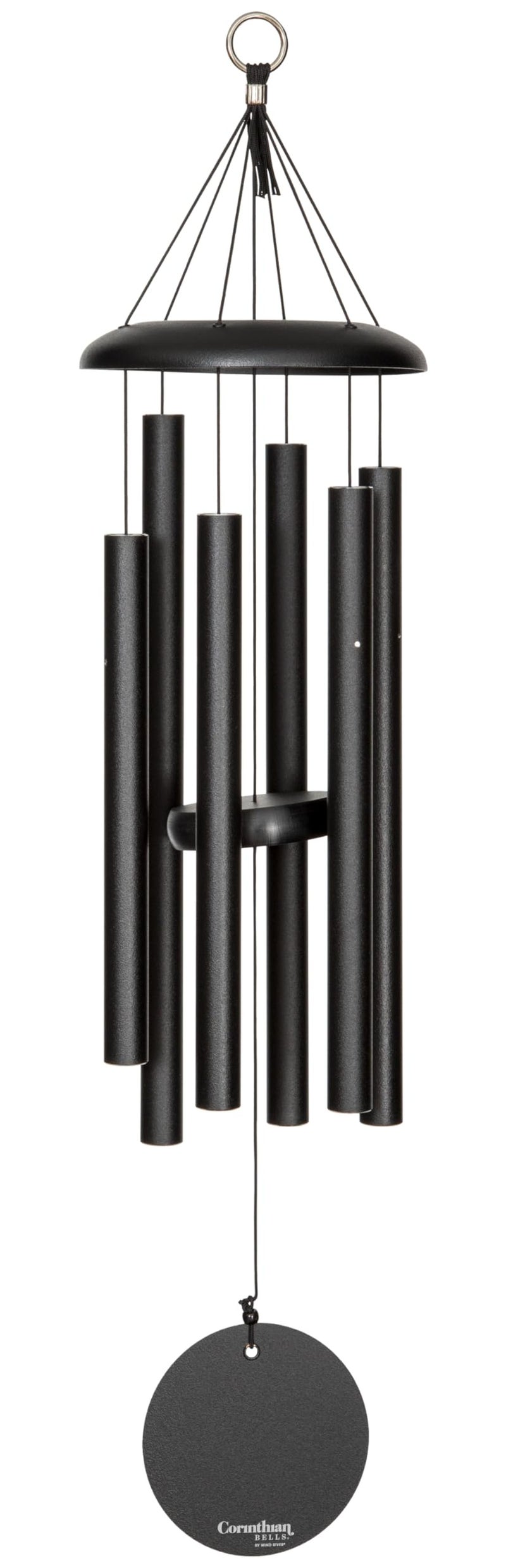 Corinthian Bells by Wind River - 30 inch Black Wind Chime for Patio, Backyard, Garden, and Outdoor Decor (Aluminum Chime) Made in The USA - Image 1