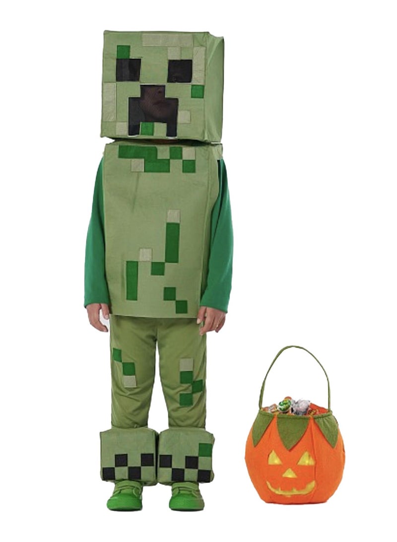 Disguise Minecraft  Costume  Official Deluxe Minecraft Costume or Kids With Headpiece and Jumpsuit  Child Pretend Play and Party Costume For Festivals - Image 1