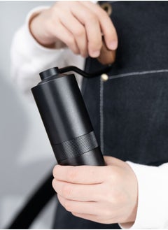 EqiEch Portable Manual Coffee Grinder with Internal Adjustable Setting Suitable for V60 Coffee to French Press, 420 Stainless Steel CNC Conical Burr, Double Bearing Positioning, Capacity 15g  - Image 5