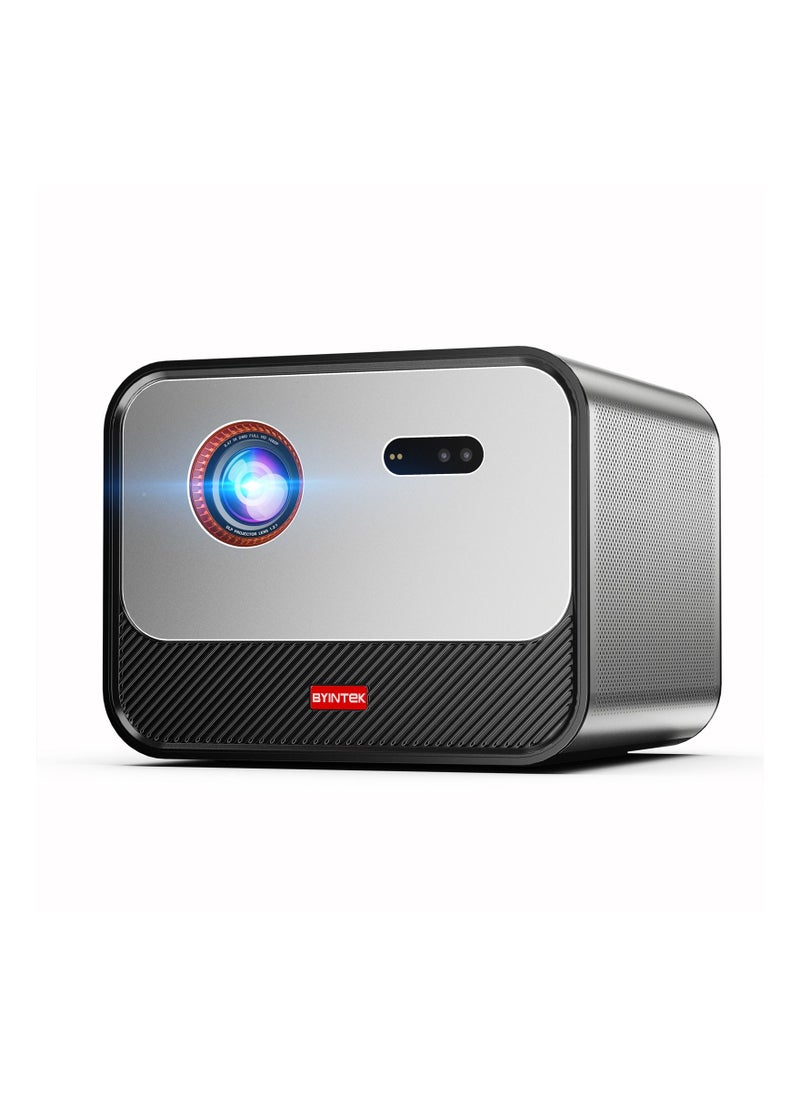 BYINTEK R80 True 1080P HDR10 Movie Projector, 4K Supported Smart Projector, 2200 ANSI Lumens 3D Home Theater Projector, Auto-focus/Auto keystone correction, 300 Inch screen, Android TV 11.0