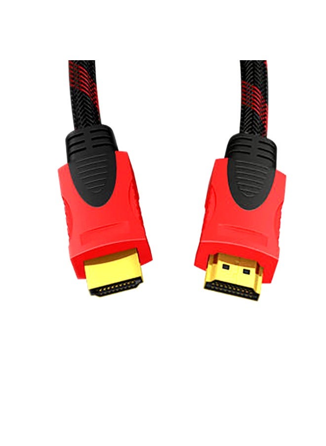 Generic - Hdmi Cable Red And Black Net 1.4 1080p Computer Monitor TV Set-top Box Cable HD Cable-Line Length:Red And Black Net 5m - Image 1