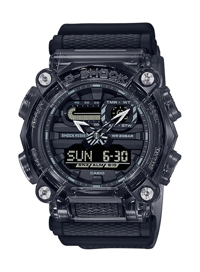 كاسيو ساعة جي شوك أنالوج-رقمية سوداء للرجال - GA-900SKE-8ADR - Image 1