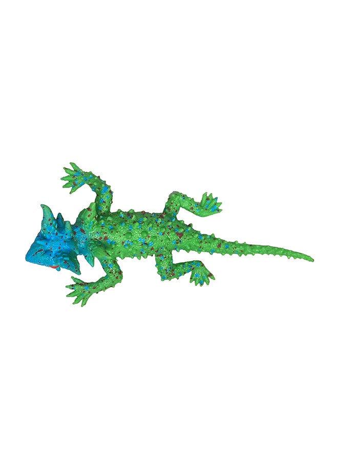 Galaxy Toys - Galaxy Vibrant Green Iguana Toy - Realistic Iguana Figurine with Blue Accents And Red Eyes | Detailed Reptile Model with Textured Skin for Kids And Collectors - Image 1