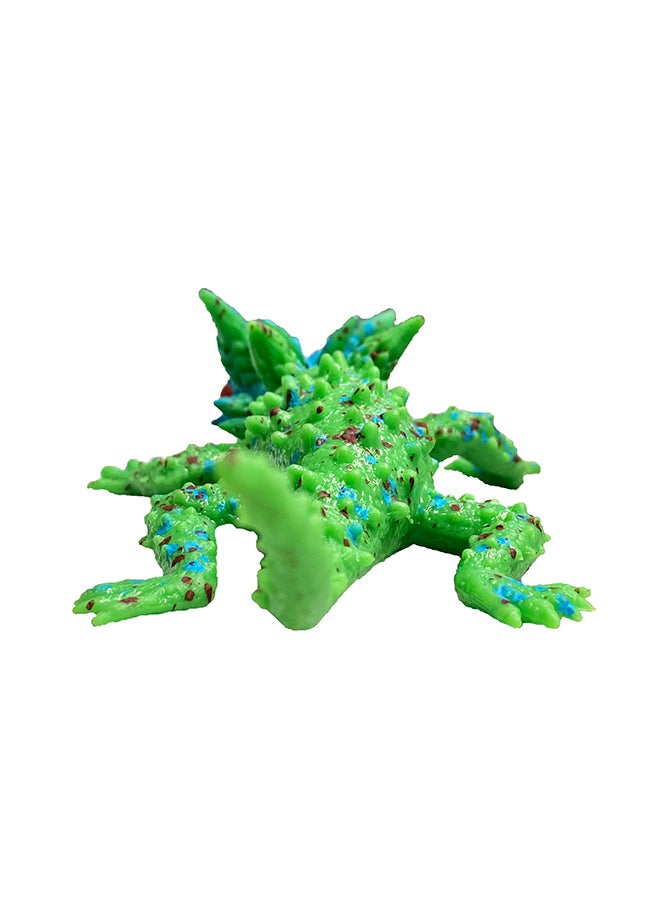 Galaxy Toys - Galaxy Vibrant Green Iguana Toy - Realistic Iguana Figurine with Blue Accents And Red Eyes | Detailed Reptile Model with Textured Skin for Kids And Collectors - Image 1