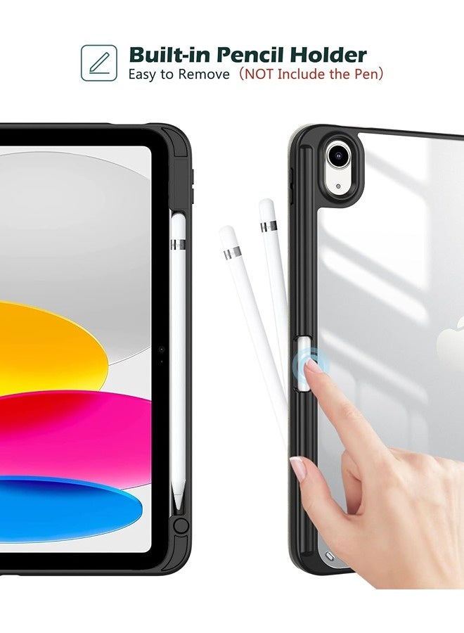 Procases ProCase Hybrid Case for iPad 11" (A16) 11th Gen 2025, 10.9" 10th Gen 2022 | Pencil Holder, Clear Back, Auto Wake/Sleep – Share - Image 4