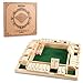 AMEROUS 12 Inches Shut The Box Family Game 14 Players 4 Sided Large Wooden Number Dice Board Game with 12 Dices and Shut The Box Rules for Kids Adults - Image 4