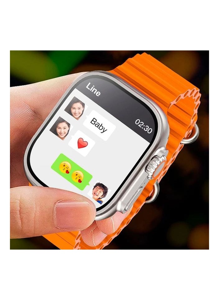 S8 Ultra - S8 ULTRA Smart Watch Series 8 Full Screen Wireless Charging Function Built In 4G SIM Card Internet Connection And Phone Calls Supports Many Mobile Applications Compatible With Android And IOS System - Image 1