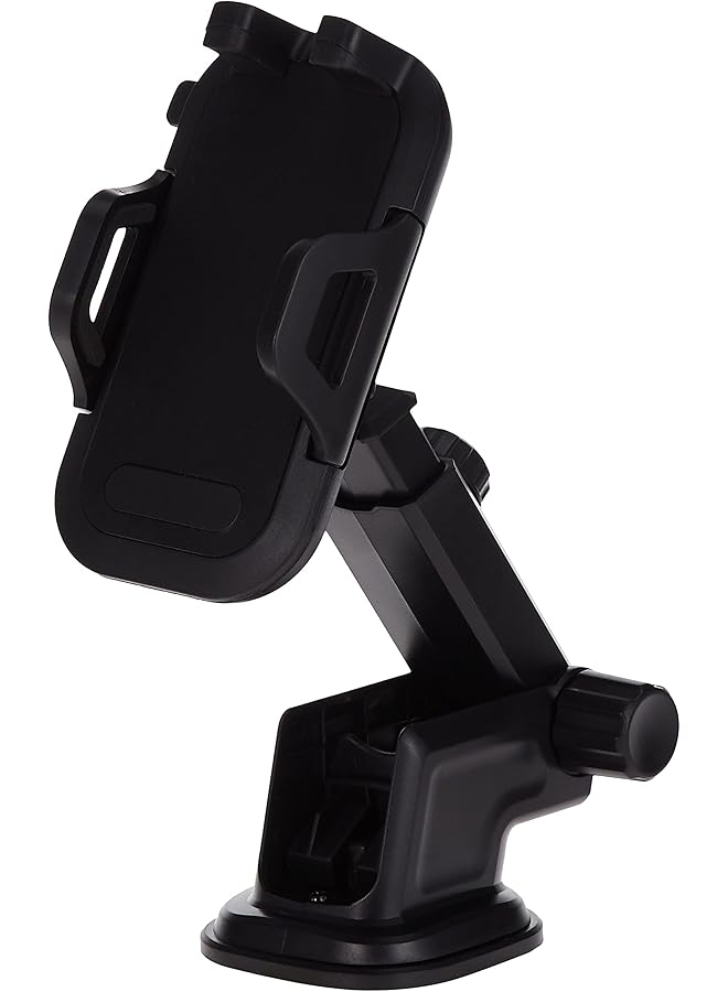 شواي حامل هاتف للسيارة 3 في 1 للوحة القيادة/فتحة التهوية/الزجاج الأمامي مع دوران 360 درجة، ذراعان قابلان للتعديل في الارتفاع وثابتان، مناسبان لهاتف آيفون 13 و12 و11 برو ماكس وXs و7 و8 وسامسونج جالاكسي S21 وS20 ألترا وهاواي، أسود - Image 1