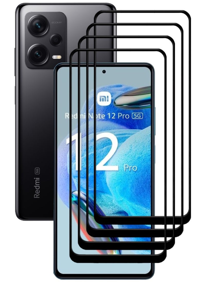 ACLIX 4 Pieces Antistatic ESD Dustproof Premium Quality High Definition Tempered Glass Screen Protector Designed For Xiaomi Redmi Note 12 Pro - Image 1