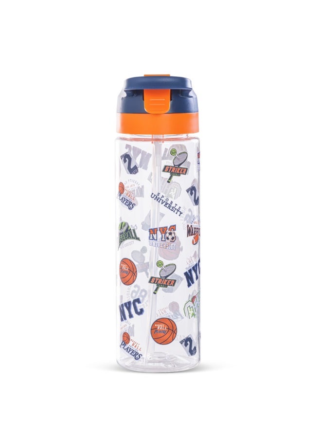 Eazy Kids Eazy Kids -Basket Ball Tritan Water Bottle W/ Spray 750ml - Blue  - Image 2