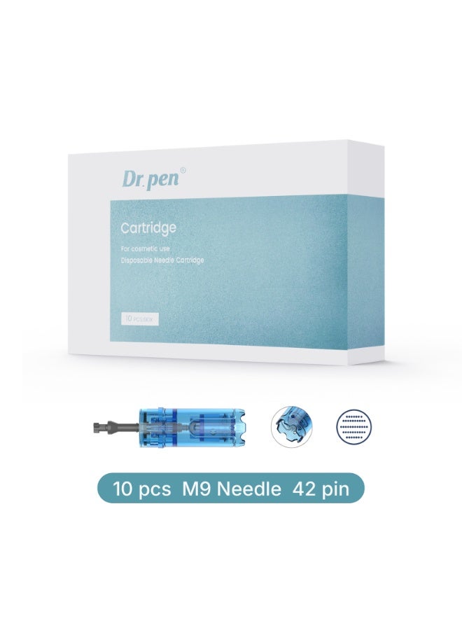 Dr pen Dr. Pen M9 42-needle microneedle replacement kit (10 needles per pack) - Disposable sterile needles. Compatible with Dr. Pen M9 Smart Skin Care Pen only. Features a built-in anti-backflow smart chip. - Image 1