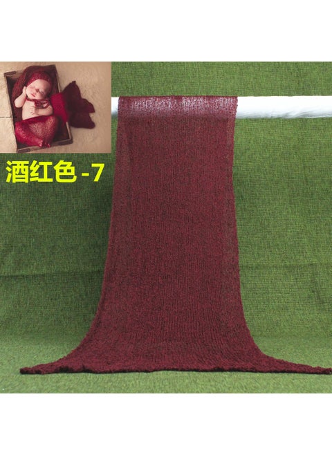 Newborn Photo Shoot Elastic Wrap Outfit Wine red
