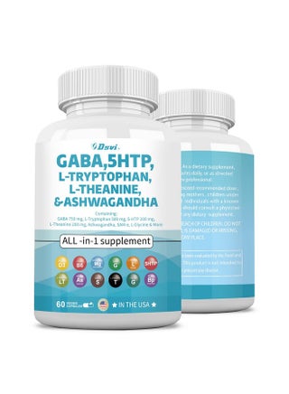 Dsvi 60 Count Gaba 750Mg 5 Htp 200Mg L Tryptophan 500Mg L Theanine 200Mg Ashwagandha 3000Mg Sam-E L-Glycine Mood Support Vitamins For Women And Men With L-Tyrosine Made In Usa - pzsku/Z27B68A8C8DBFEC1996CEZ/45/_/1728312164/46a2f0fe-d12c-463d-a8bc-866ed5d4b7b0