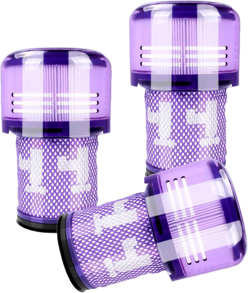 بديل فلتر Bluearks 3 عبوات لمكنسة Dyson V12 Detect Slim اللاسلكية ومكنسات V12 Slim، مقارنة بالقطعة رقم 971517-01 (غير مناسب لمكنسة SV12 و V15) - Image 1