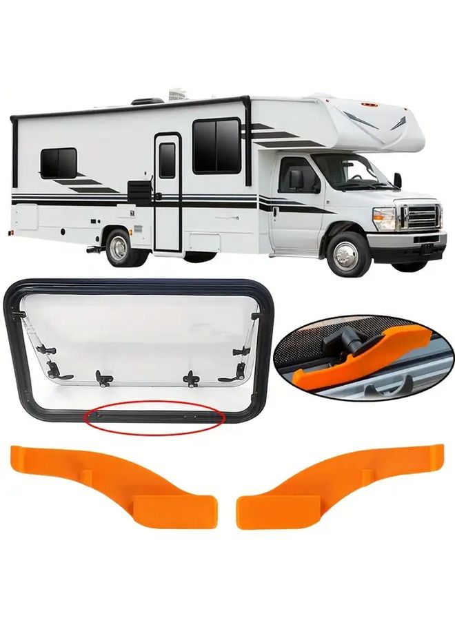 Right Side RV Window Safety Lock Adapter with Mounting Brackets - Image 4