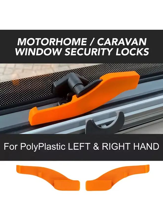 Right Side RV Window Safety Lock Adapter with Mounting Brackets - Image 2
