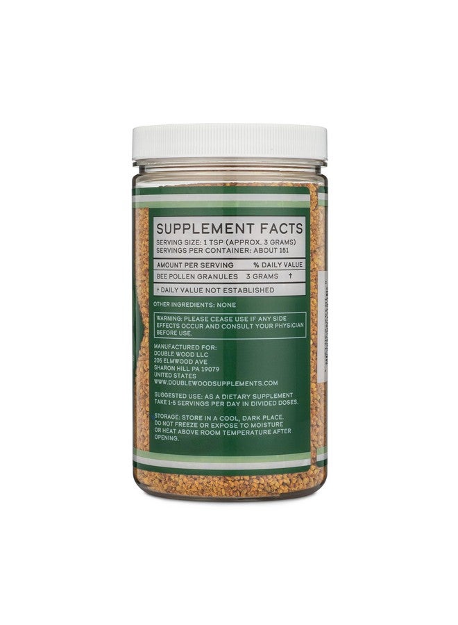 Double Wood Supplements Bee Pollen Supplement - 1lb (16 OZ) of Raw Bee Pollen Granules (151 Servings of 3 Grams Each with Scoop) Superfood High in Vitamins, Minerals, and Protein by Double Wood - Image 2