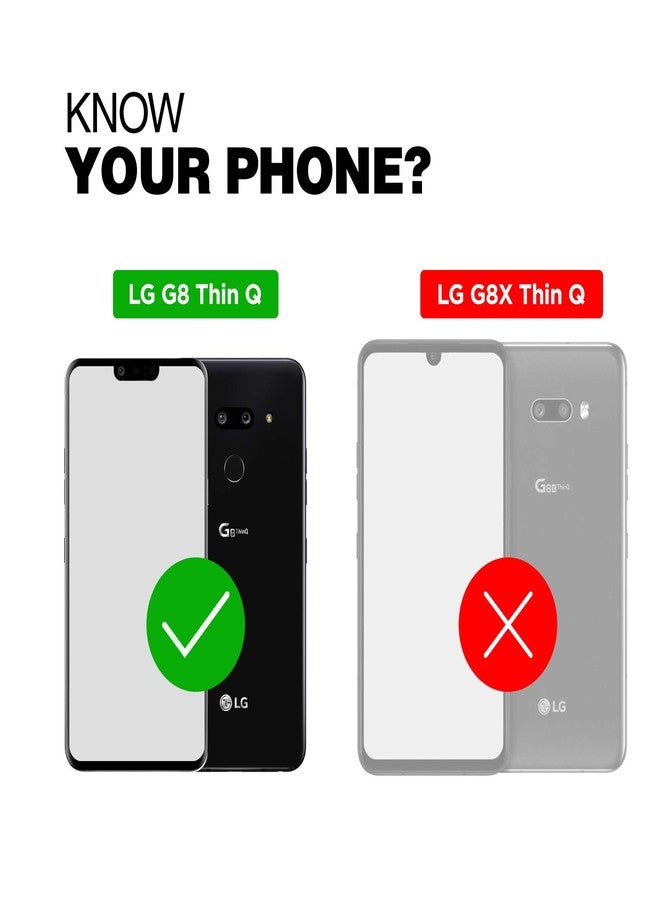 إنكاسد جراب ENCASED Thin Armor لهاتف LG G8 ThinQ (تصميم نحيف) غطاء مرن بمقبض - أسود - Image 2