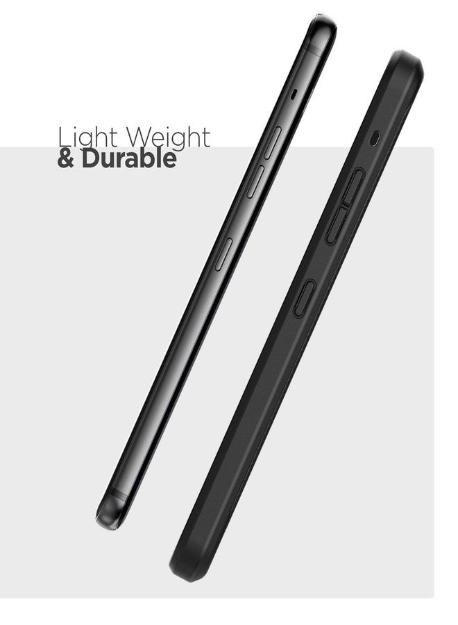 إنكاسد جراب ENCASED Thin Armor لهاتف LG G8 ThinQ (تصميم نحيف) غطاء مرن بمقبض - أسود - Image 4