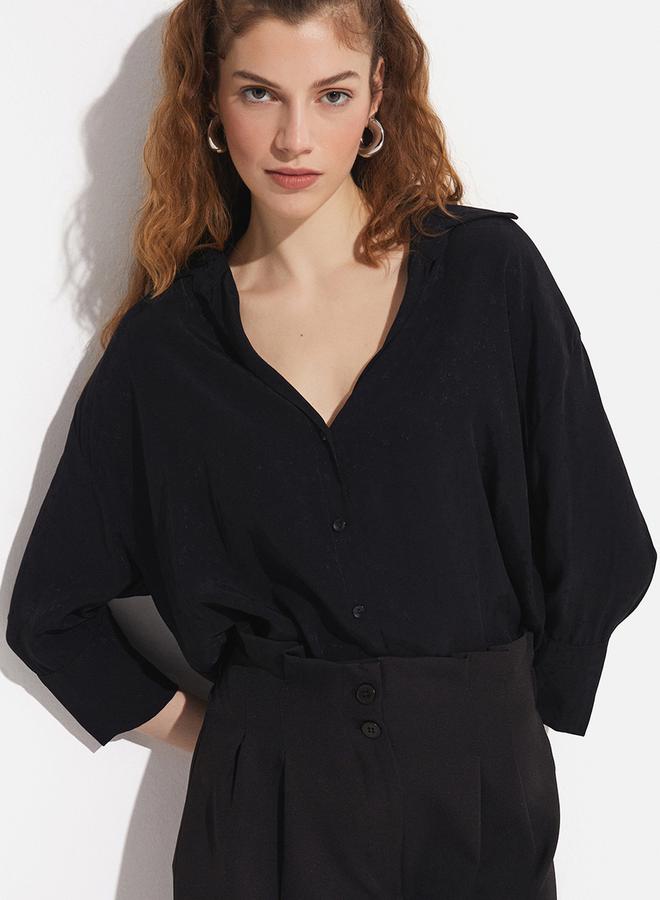 JUNE Regular Fit Woven Shirt with Spread Collar  - Image 2