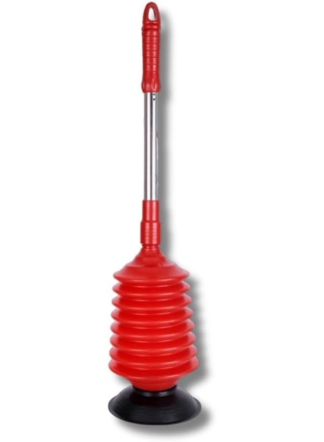 Toilet Plunger, High Pressure Thrust Plunge Removes Heavy Duty Clogs from Clogged Bathroom Toilets, All Purpose Power Plungers for Bathrooms