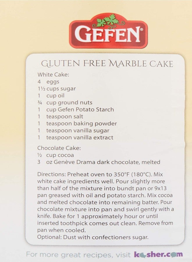 Gefen Pure Gluten Free Potato Starch, 24oz for Cooking & Baking (1.5 lb) Resealable Container | Excellent Fried Chicken Flour | GF Thickener for Soups, Batters, Sauces, & Gravies | Kosher (including Passover) - Image 3