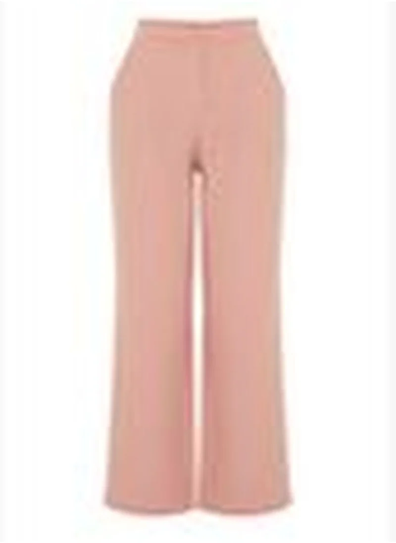 trendyol Dusty Rose Wide Leg Trousers TWOAW22PL0139