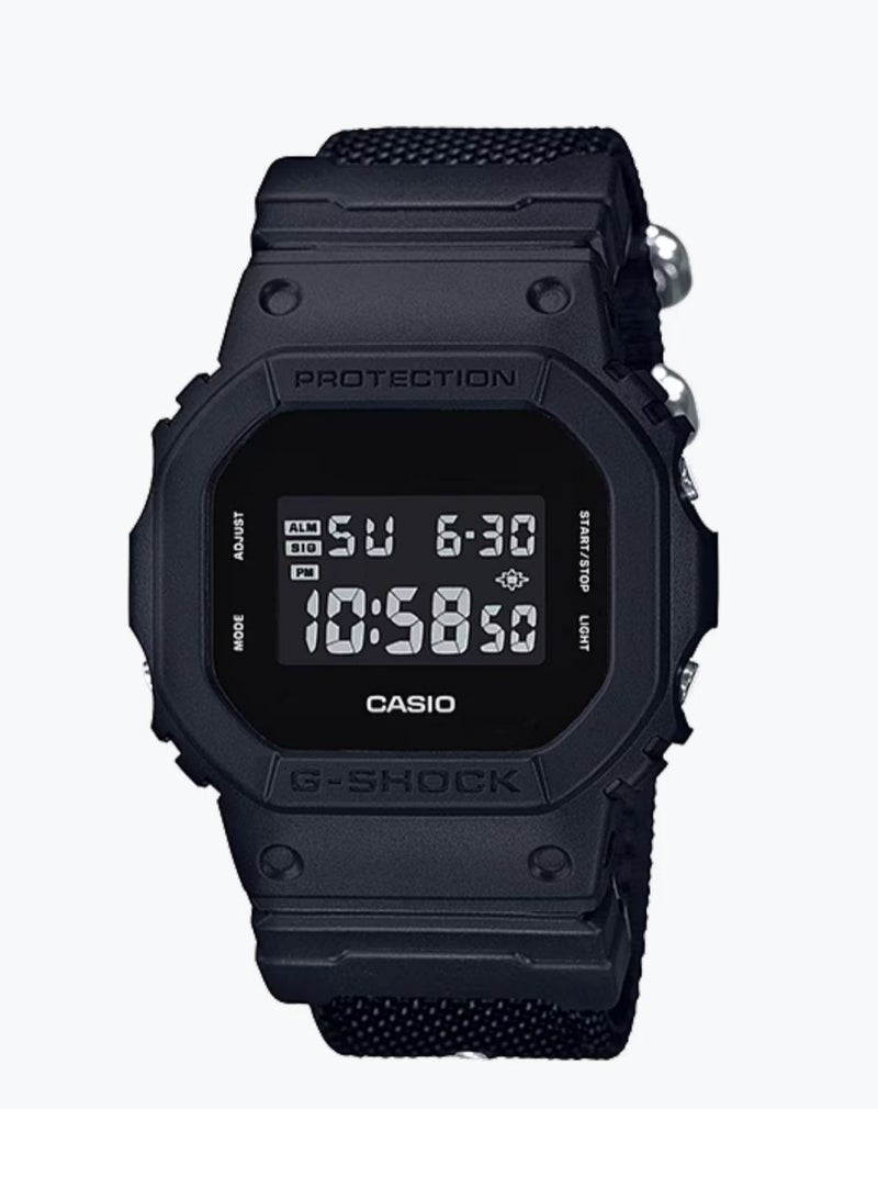 كاسيو ساعة رجالية رقمية G-Shock - أسود - DW-5600BBN-1DR - Image 1