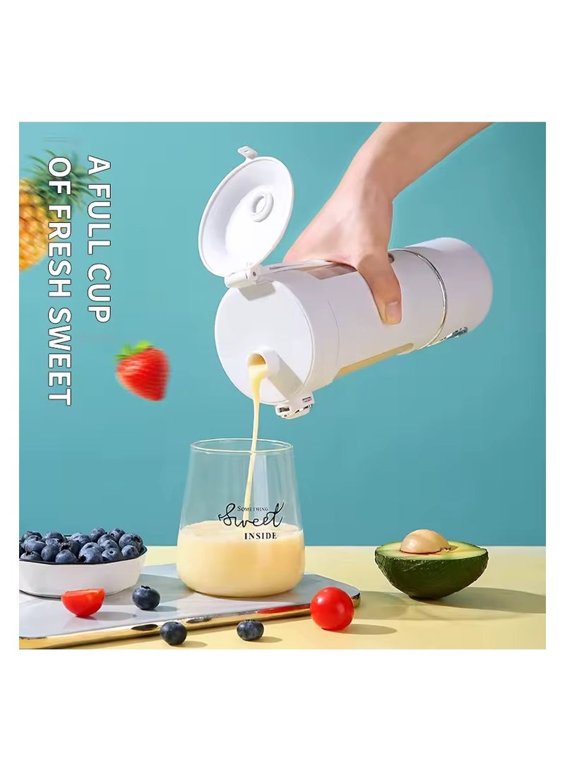 Portable Blender Smoothie Maker – 700ml USB Rechargeable Juicer & Ice Crusher with 12-Leaf Stainless Steel Blades, LCD Display, 3-Gear Speed, Leak-Proof Design, and 1500mAh Battery  - Image 2