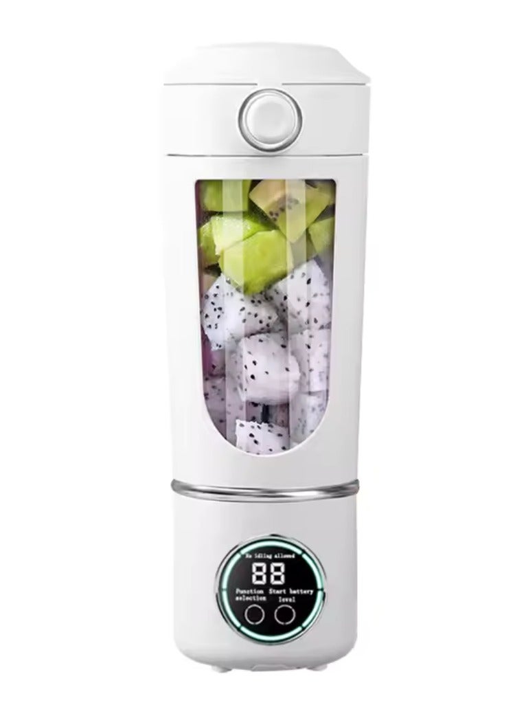 Portable Blender Smoothie Maker – 700ml USB Rechargeable Juicer & Ice Crusher with 12-Leaf Stainless Steel Blades, LCD Display, 3-Gear Speed, Leak-Proof Design, and 1500mAh Battery  - Image 1