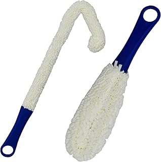 Maydahui Maydahui 2PCS Wine Bottle Flexible Cleaning Brush for Wine Decanters Goblets Cups Glassware (1 Short +1 Long )  - Image 1