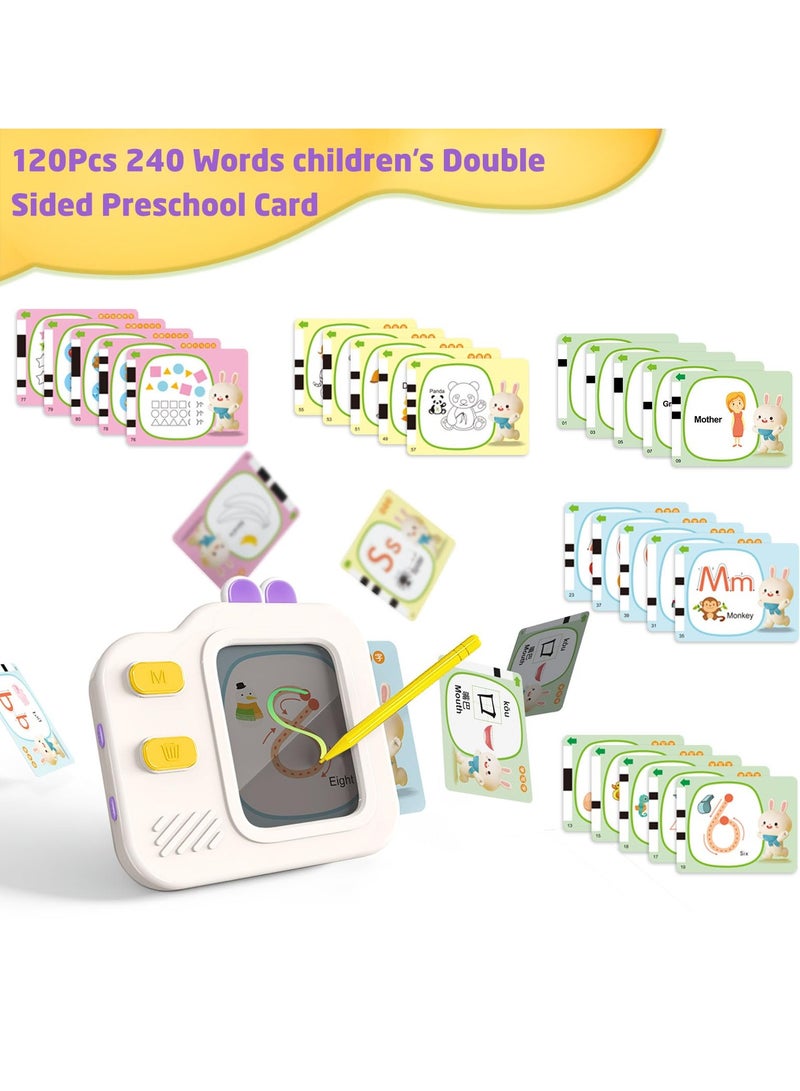 كابتن تيك Interactive Flash Cards for Toddlers Ages 1 to 4, Language Development Toys with 240 Words, Portable Speech Therapy Tools, Autism Learning Aids, Montessori Educational Gifts - Image 2