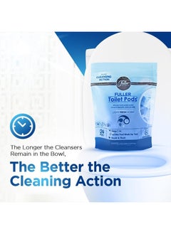 fuller brush Toilet Bowl Cleaner Pods - Water Soluble Tablet Cleansers Cleans Descales and Refreshes Bathroom Toilets Removes Odors Soils Stains Light Fresh Scent Ideal for Homes Businesses  - Image 5