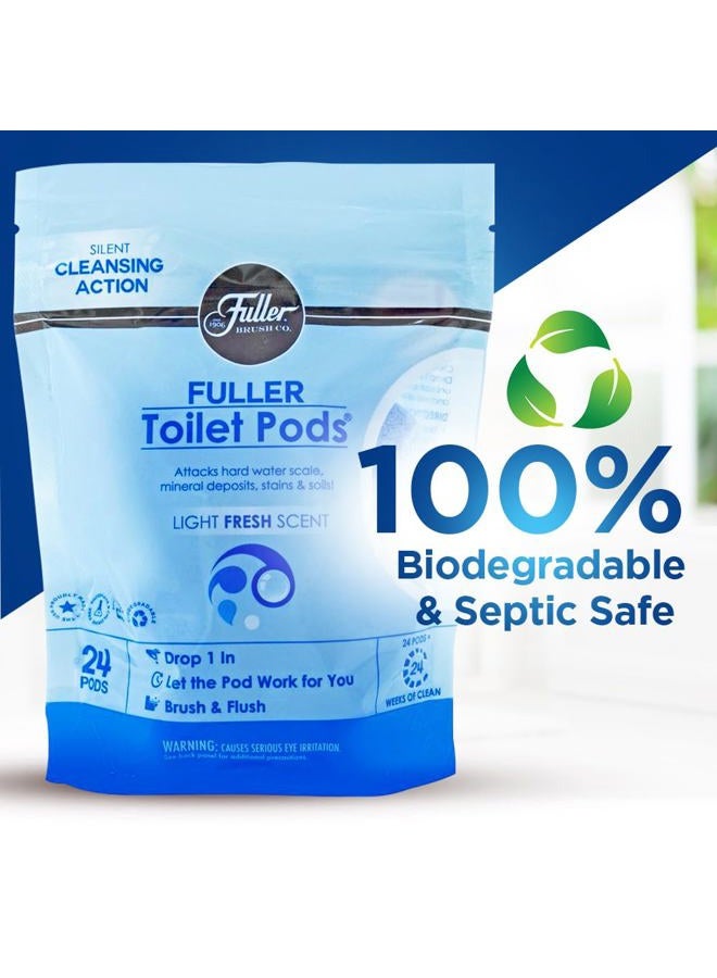 fuller brush Toilet Pods - Easy to Use - Just Drop It in - Toilet Cleaner Refresher - No Squirting, Fussing Or Messing with Chemical Liquids - for Home & Commercial Use - 24 Pods - Image 3