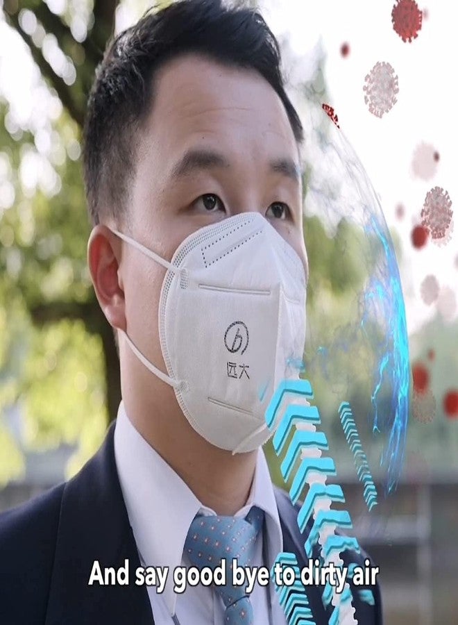 BROAD Breathe Easier AirPro Mask Rechargeable Reusable Air Purifying Respirator with a HEPA Filter - Image 5