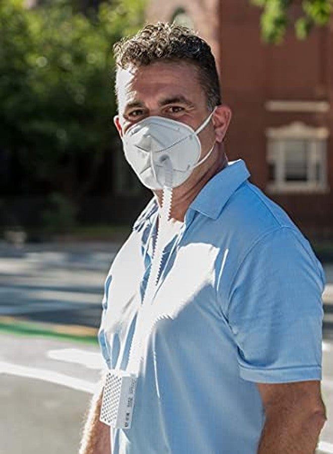 BROAD Breathe Easier AirPro Mask Rechargeable Reusable Air Purifying Respirator with a HEPA Filter - Image 2