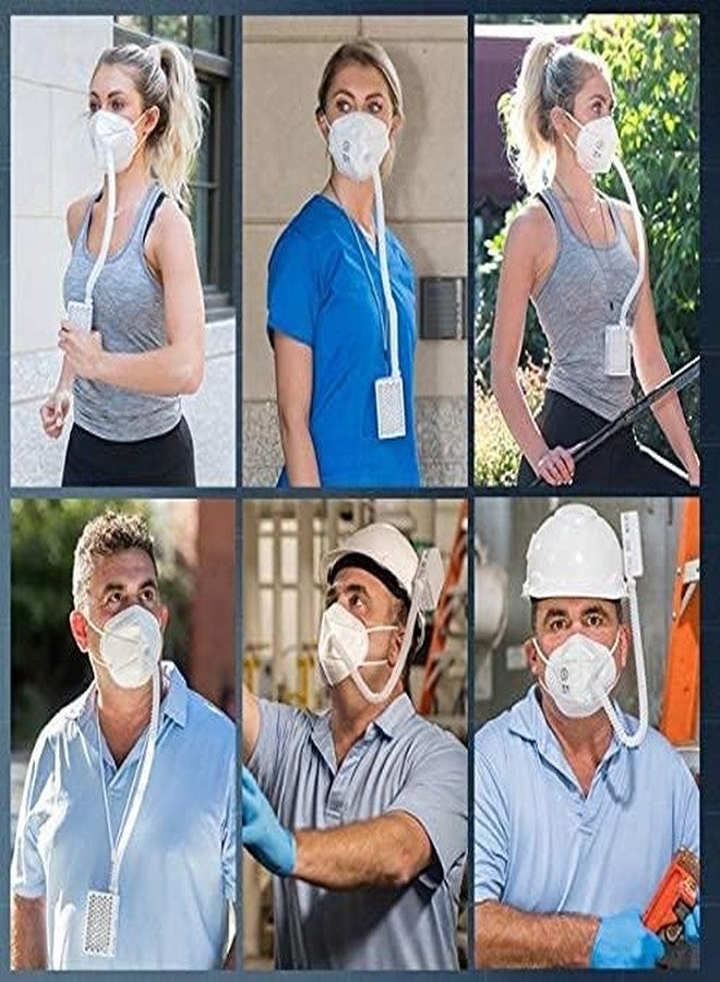 BROAD Breathe Easier AirPro Mask Rechargeable Reusable Air Purifying Respirator with a HEPA Filter - Image 4