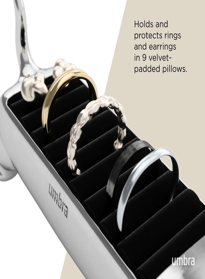 Umbra Ali Cat Ring Holder - Gift for Pet Kitty Kitten Lover - Jewelry Storage, Chrome - Image 5