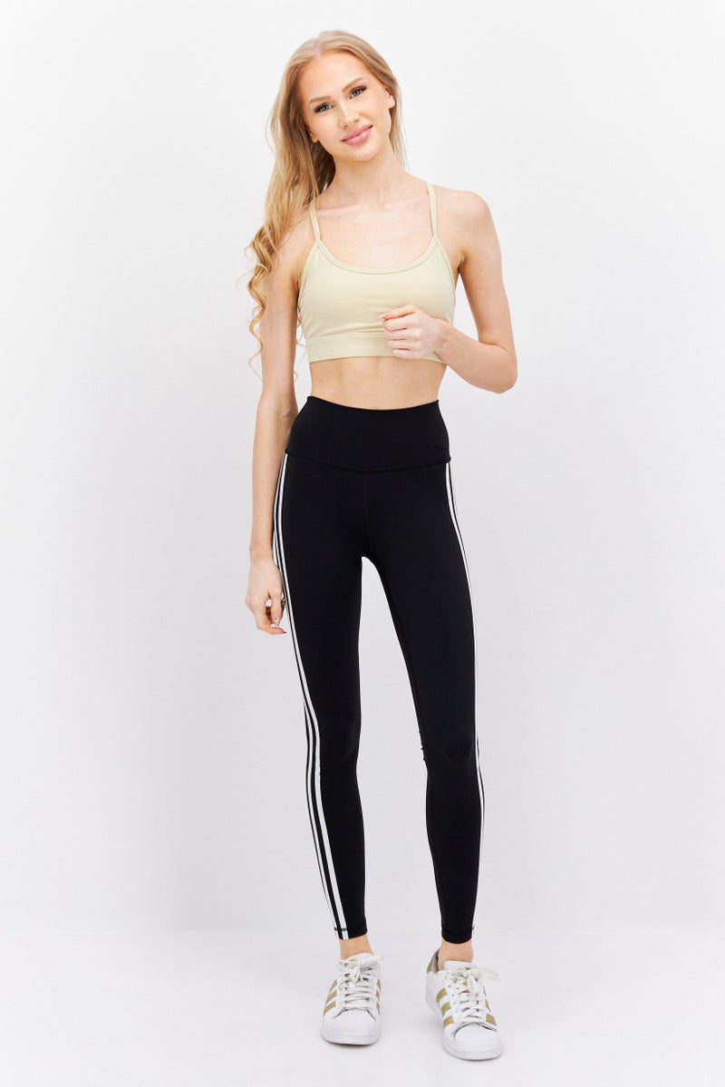 Adidas Women Sport Fit Brand Logo Training Leggings, Black - Image 3