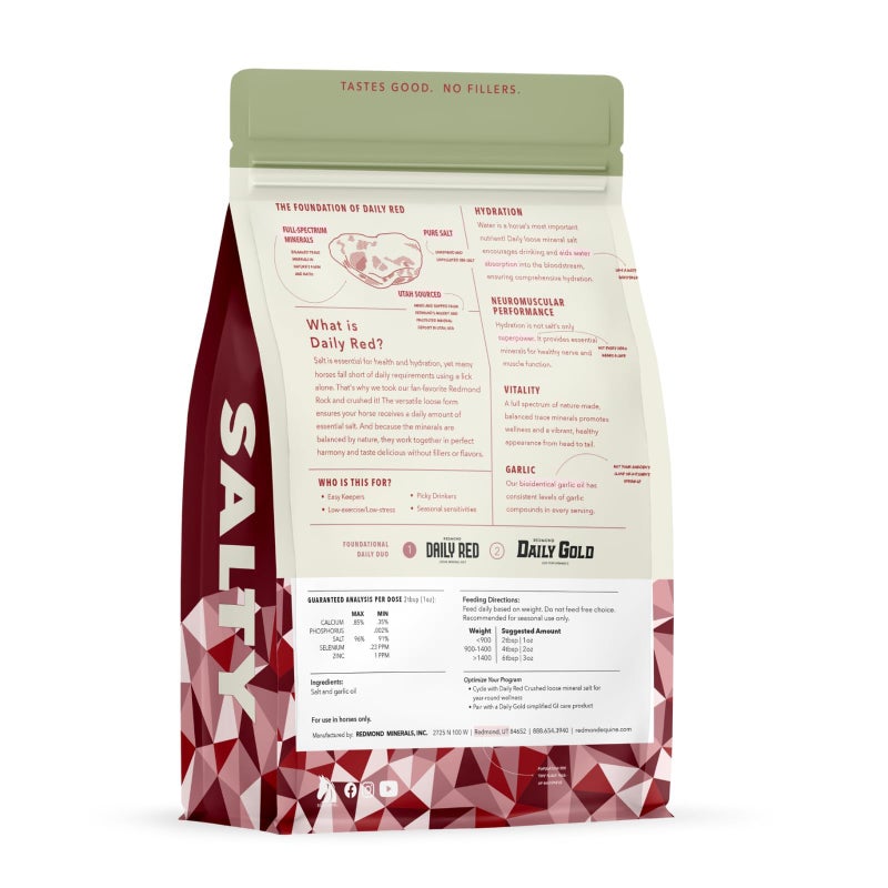 REDMOND Daily RED Crushed - Mineral Supplement for Horses (Garlic (5 LB)) - Image 2
