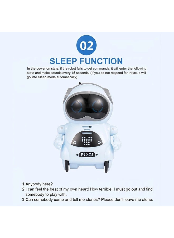 YelaJoy Pocket Robot Talking Interactive Dialogue Voice Recognition Record Singing Dancing Telling Story Mini Robot - Image 4