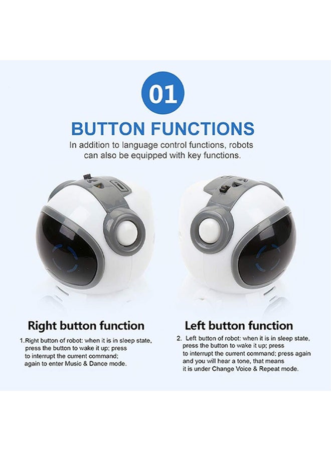 YelaJoy Pocket Robot Talking Interactive Dialogue Voice Recognition Record Singing Dancing Telling Story Mini Robot - Image 3