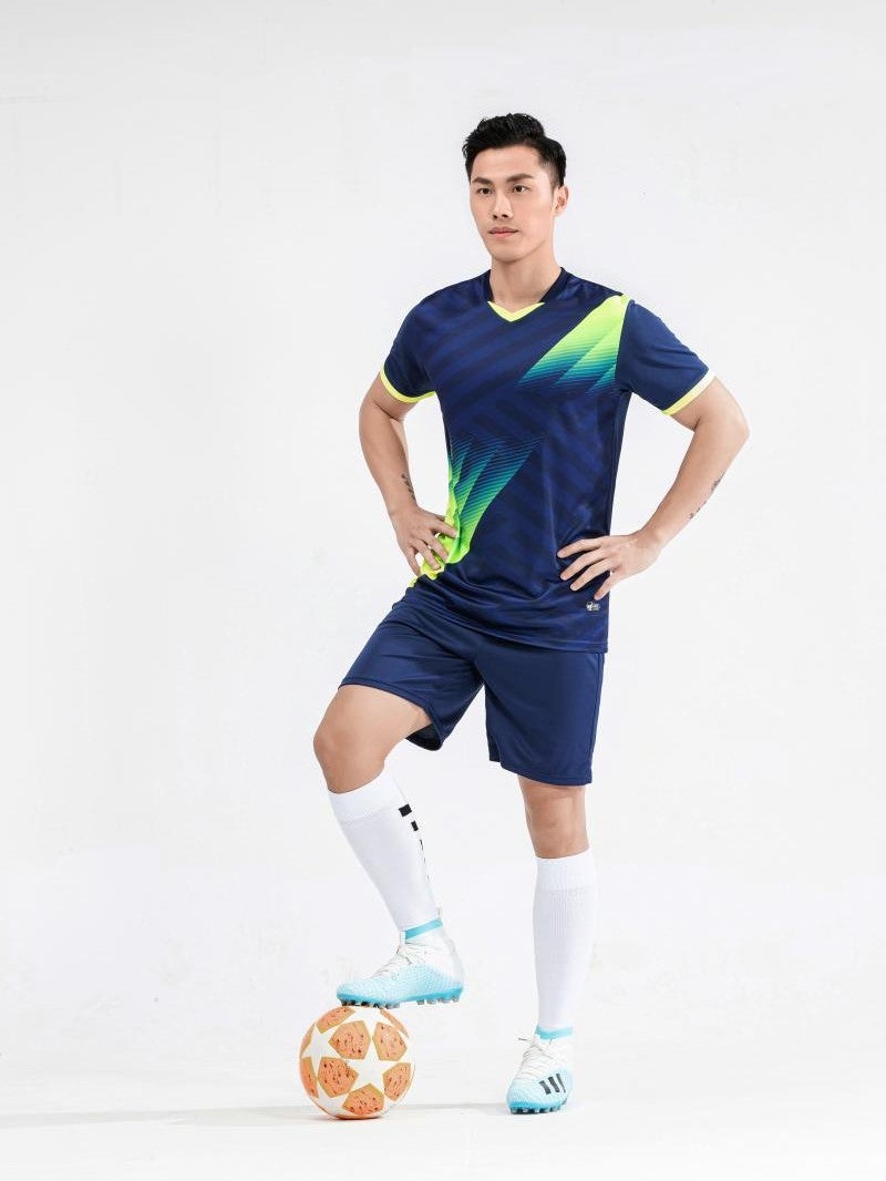 New Football Uniforms Short-Sleeved Personalized Team Uniforms Men'S And Women'S Jerseys Sportswear Adult And Children'S Training Uniforms - Image 2