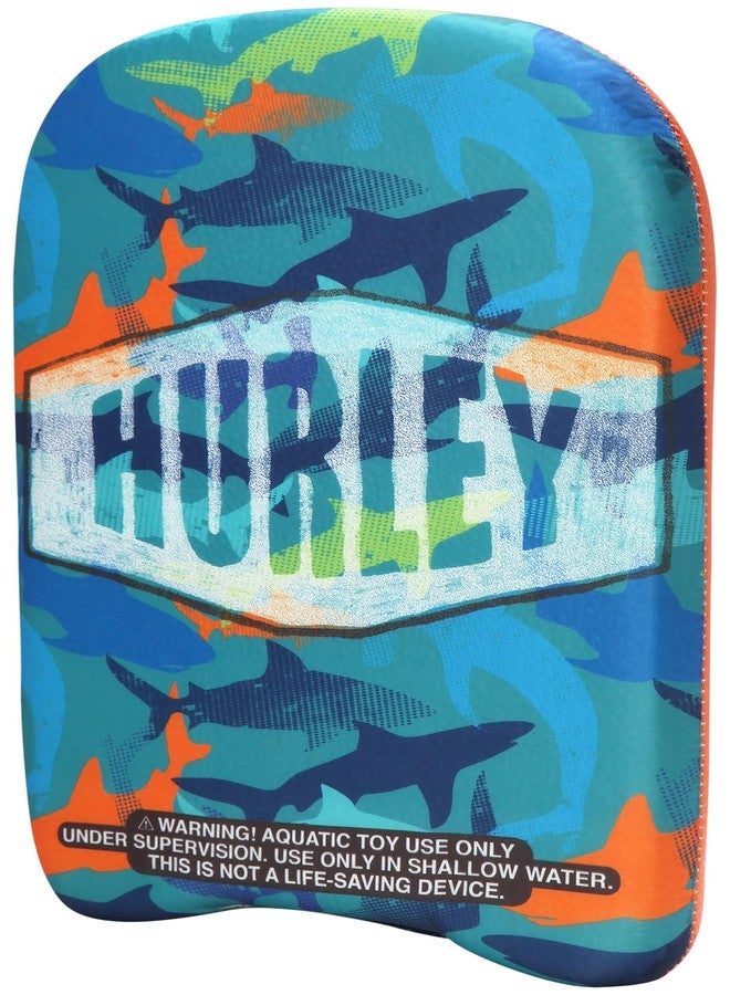 Hurley Kids Kickboard - Swim Training Kickboard for Kids, Swimming Pool Floats and Exercise Equipment for Boys and Girls (18 Inches), Size 18"", Blue Sharks - Image 1