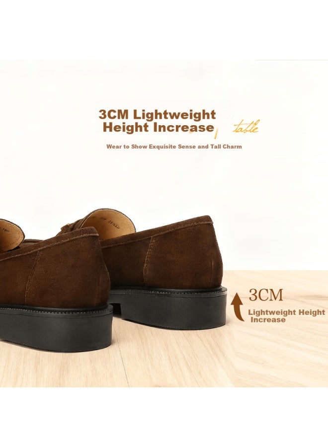 Senda a Women's Loafers  Spring New Cowhide College Style Comfortable Commuter Flats 4xt22am6 Brown Size 35 - Image 1