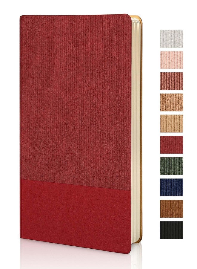 TSFPapier Journal Notebook Lined 216 Pages, A5 Leather Cover Aesthetic Journal Business Office College Diary Writing, 108 Sheets 100 GSM Thick Paper, 5.79"x8.27" - Image 1