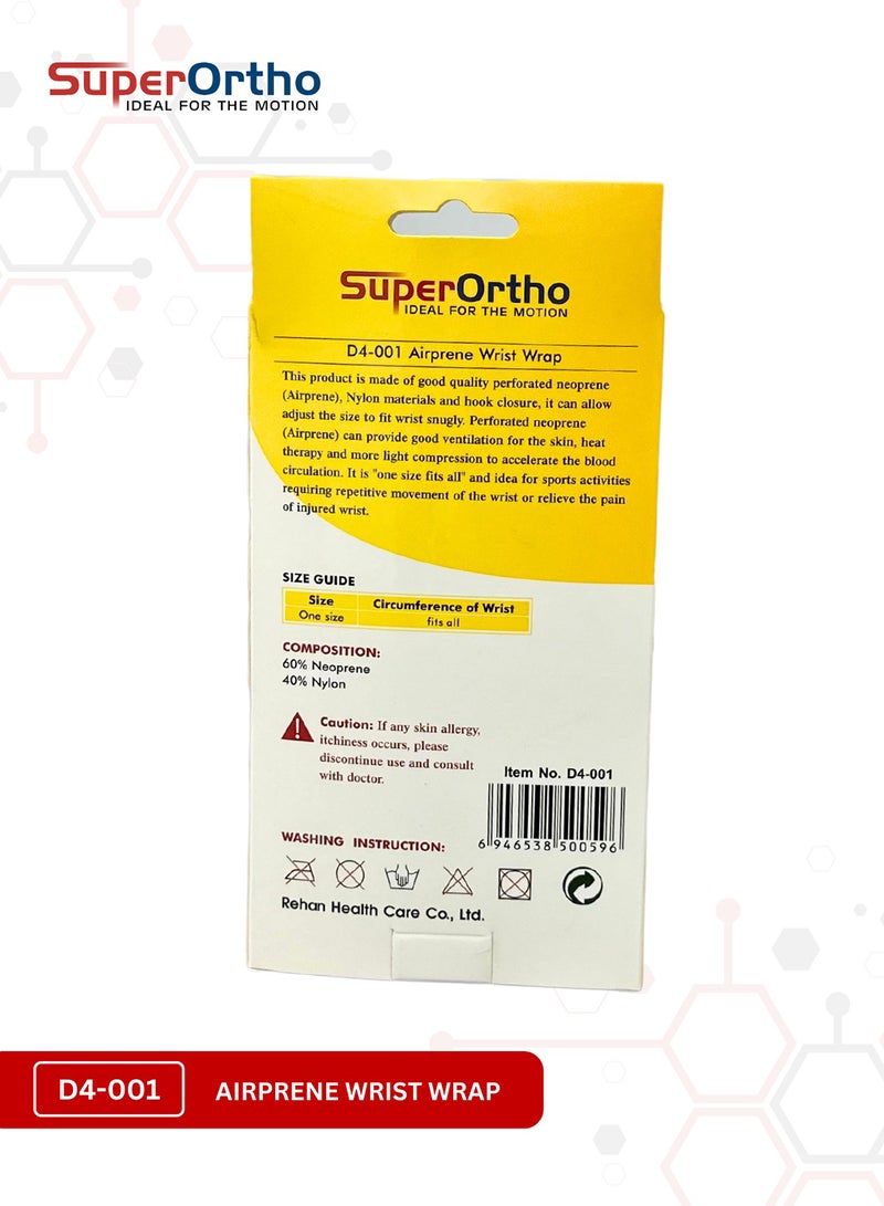 SuperOrtho Airprene Wrist Wrap (D4-001) - Image 4