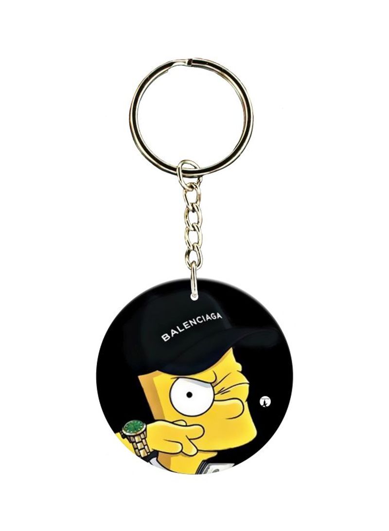 RKN Double Sided Cartoon Printed Keychain
