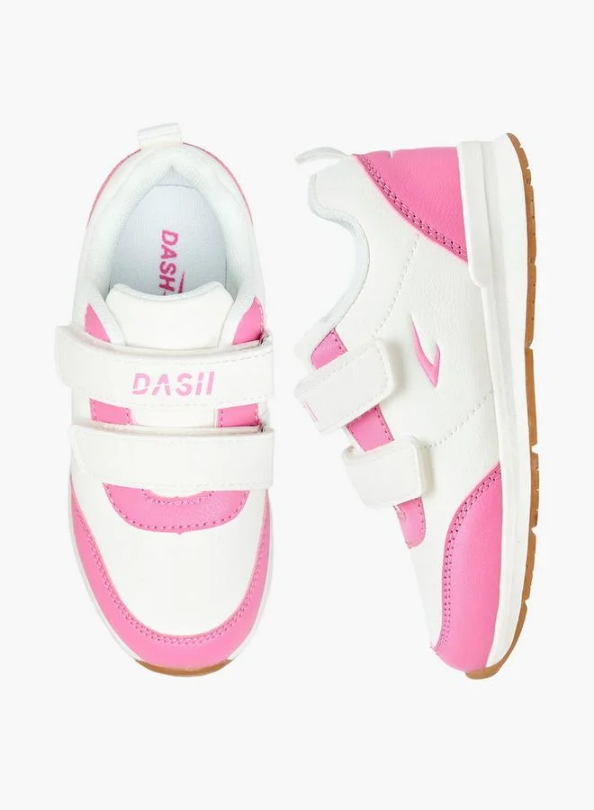 داش Girls Hook and Loop Ankle Sneakers